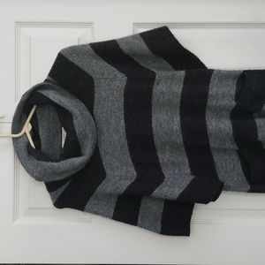 Kenar poncho sweater size S grey striped long sweater vest